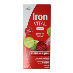 Hubner Iron vital vloeibaar ijzer XL 500.00 Milliliter