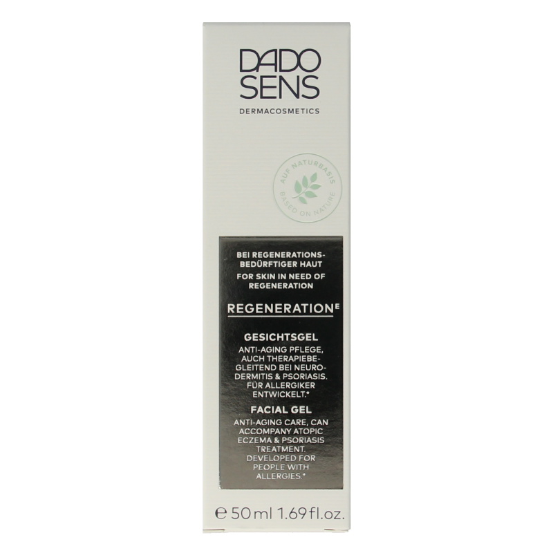 Dado Sens Regeneration E facial gel bio 15 Milliliter