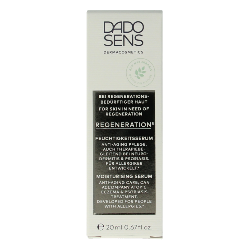 Dado Sens Regeneration E moisturising serum bio 20 Milliliter