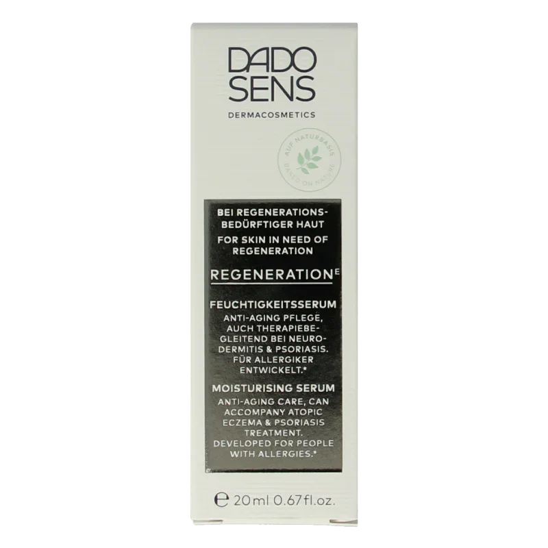 Dado Sens Regeneration E moisturising serum bio 20 Milliliter