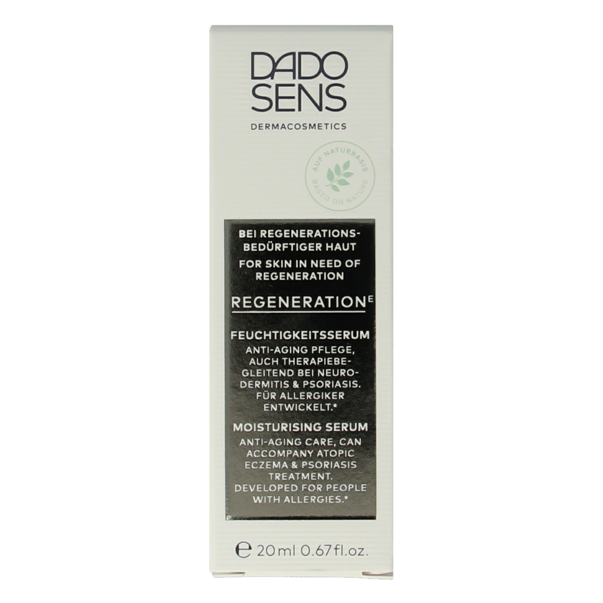 Dado Sens Regeneration E moisturising serum bio 20.00 Milliliter