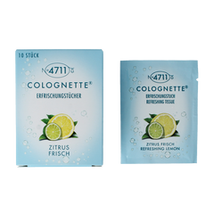 4711 Colognettes tissues lemon 10 Stuks