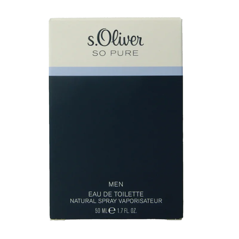S Oliver So pure men eau de toilette 50 Milliliter
