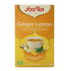 Yogi Tea Ginger lemon munt bio 17 Zakjes