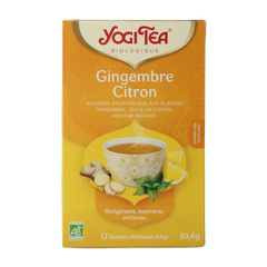 Yogi Tea Ginger lemon munt bio 17 Zakjes
