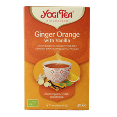 Yogi Tea Ginger orange vanilla bio 17 Zakjes