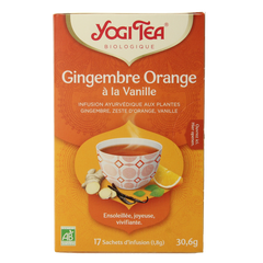 Yogi Tea Ginger orange vanilla bio 17 Zakjes