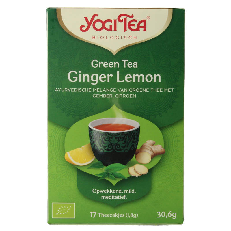 Yogi Tea Green tea ginger lemon bio 17 Zakjes