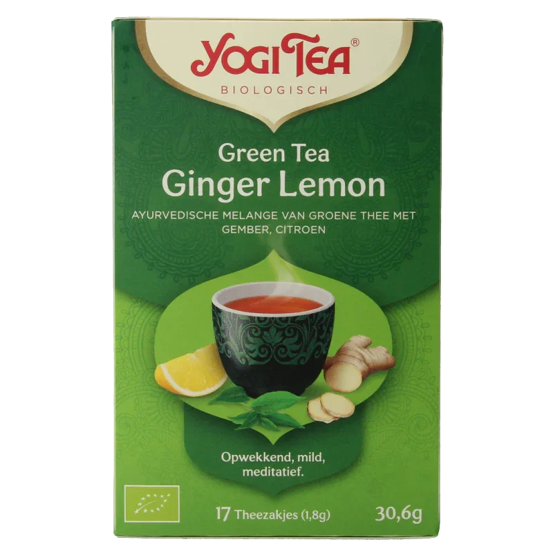Yogi Tea Green tea ginger lemon bio 17 Zakjes