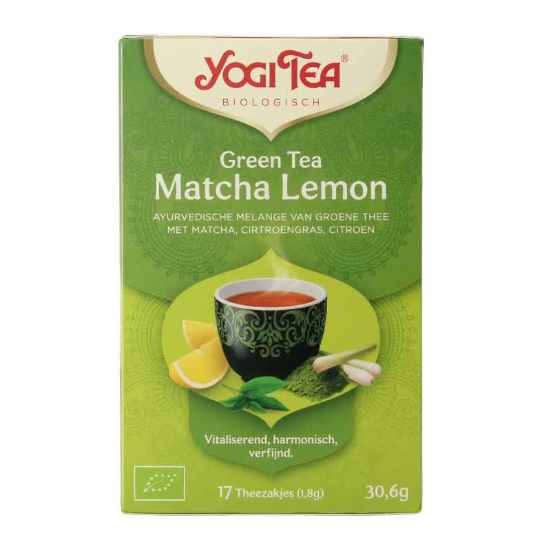 Yogi Tea Green tea matcha lemon bio 17 Zakjes