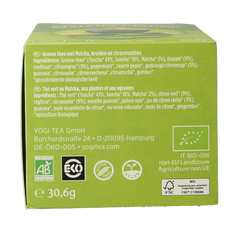 Yogi Tea Green tea matcha lemon bio 17 Zakjes