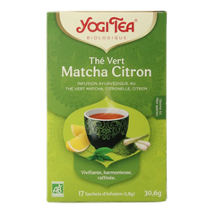 Yogi Tea Green tea matcha lemon bio 17 Zakjes