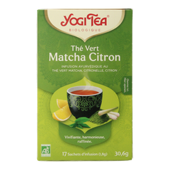 Yogi Tea Green tea matcha lemon bio 17.00 Zakjes