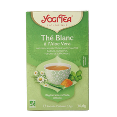 Yogi Tea White tea with aloe vera bio 17 Zakjes