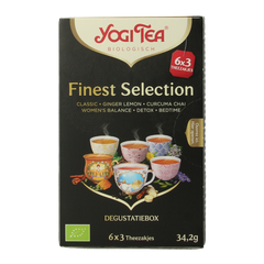 Yogi Tea Finest selection 6 x 3 stuks bio 18.00 Zakjes
