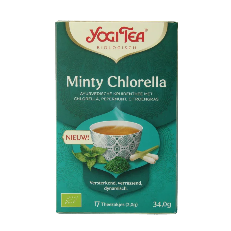 Yogi Tea Minty chlorella bio 17 Zakjes