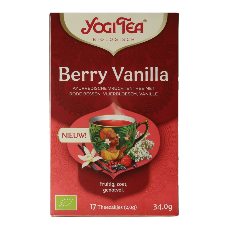 Yogi Tea Berry vanilla bio 17 Zakjes