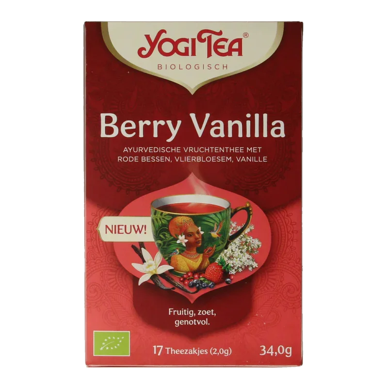 Yogi Tea Berry vanilla bio 17 Zakjes