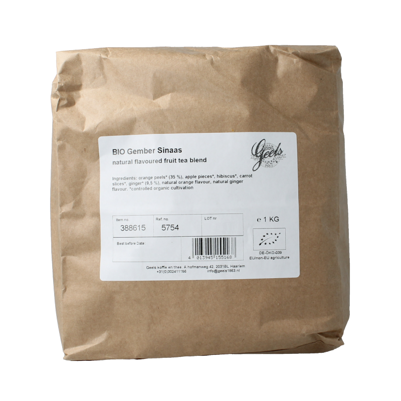 Geels Gember sinaasappel bio 1 Kilogram