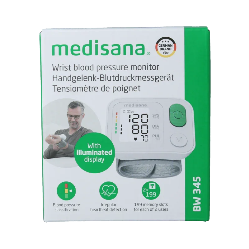 Medisana Polsbloeddrukmeter BW 345 1 Stuks
