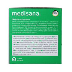 Medisana Polsbloeddrukmeter BW 345 1 Stuks