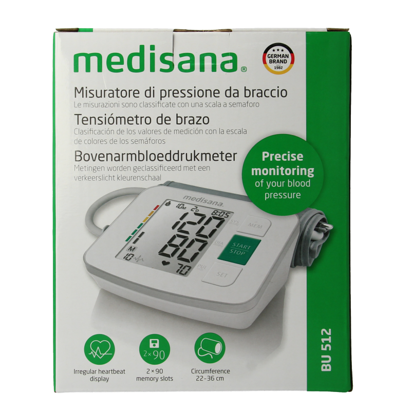 Medisana Bloeddrukmeter bovenarm BU512 1 Stuks