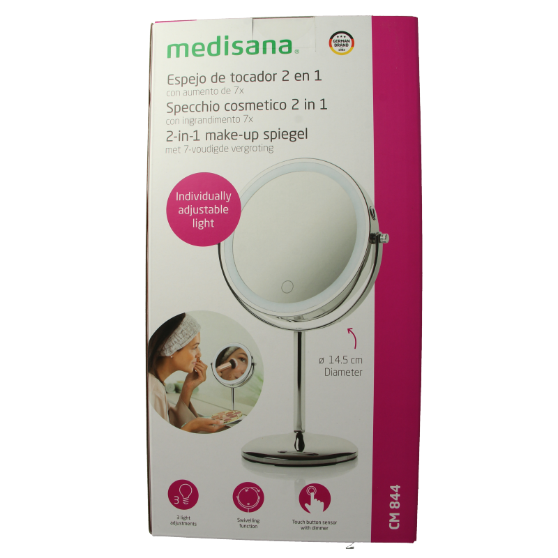 Medisana Cosmeticaspiegel 2 in 1 CM844 1 Stuks