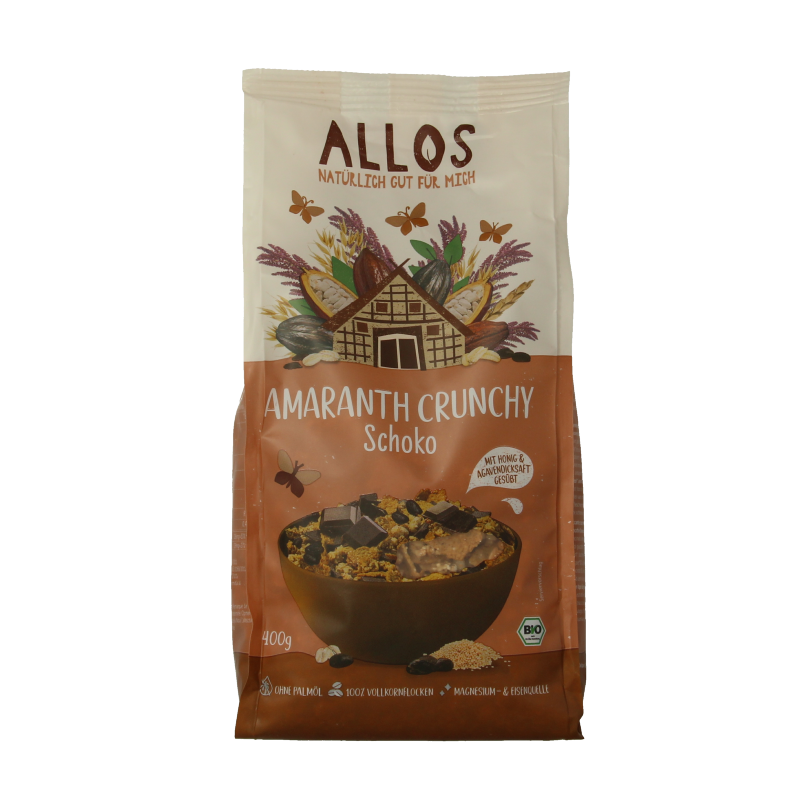 Allos Crunchy amarant chocolade bio 400.00 Gram