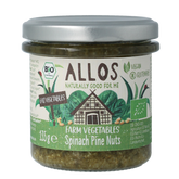 Allos Farm vegetables spinazie & pijnboompitten bio 135 Gram