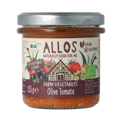 Allos Farm vegetables tomaat & olijf bio 135.00 Gram
