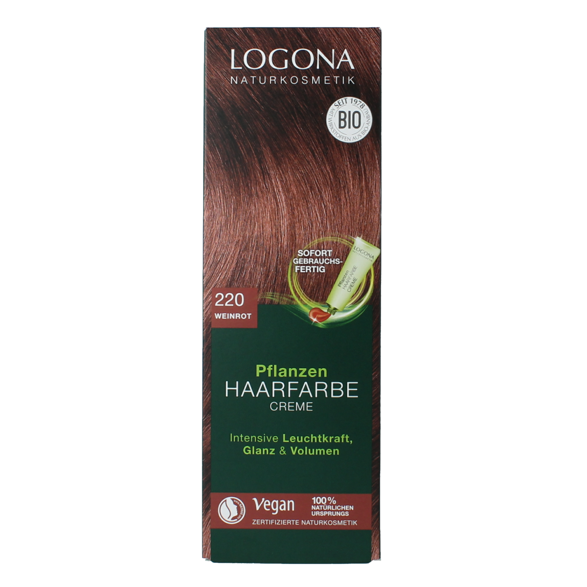Logona Color creme 220 bordeaux 150.00 Milliliter