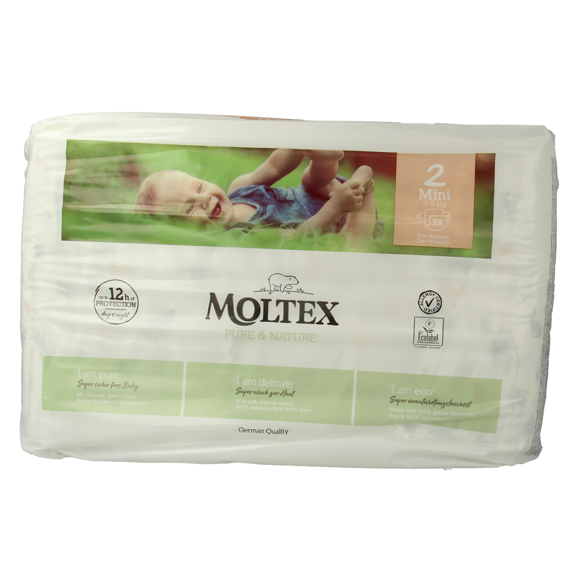 Moltex Pure & nature babyluiers mini 38.00 Stuks