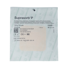 Suprasorb P Pu-schuimverband 7.5 x 7.5cm 1.00 Stuks
