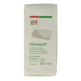 Vliwasoft Vlieskompres 5 x 5cm 4-laags 100 Stuks