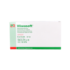 Vliwasoft Vlieskompres 5 x 5cm 4-laags 75 x 2 stuks 150 Stuks