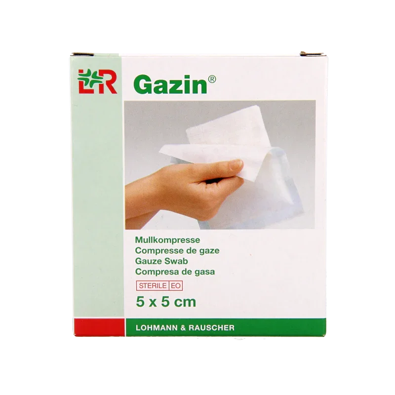 Gazin Gaaskompres 5 x 5cm steriel 5 x 2 10 Stuks