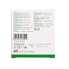 Gazin Gaaskompres 5 x 5cm steriel 5 x 2 10 Stuks