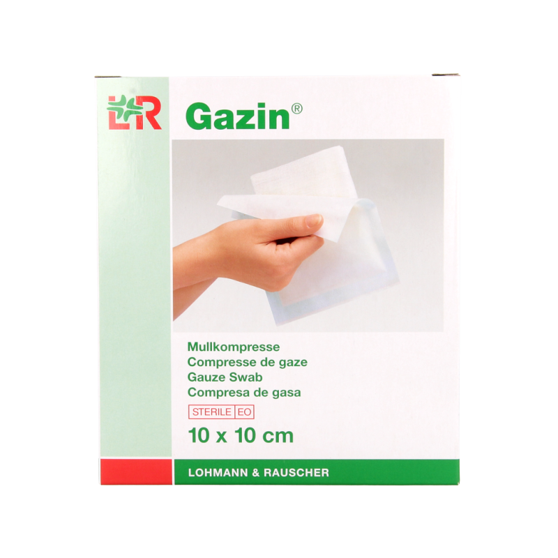 Gazin Gaaskompres 10 x 10 steriel 5 x 2 10 Stuks