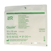 Gazin Gaaskompressen 10 x 10cm steriel 10 Stuks