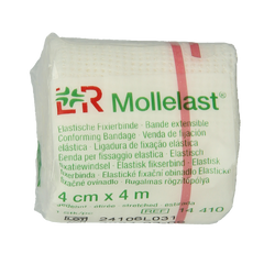 Mollelast Elastisch hydrofiel windsel 4m x 4cm 1 Stuks