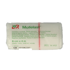 Mollelast Elastisch hydrofiel windsel 4m x 8cm 1 Stuks