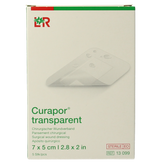 Curapor Transparant 7 x 5cm steriel 5.00 Stuks