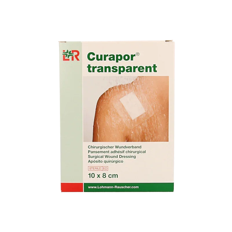Curapor Transparant 10 x 8cm steriel 5 Stuks