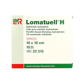 Lomatuell H gaasverband 10cm x 10cm 10 Stuks