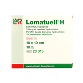 Lomatuell H gaasverband 10cm x 10cm 10.00 Stuks