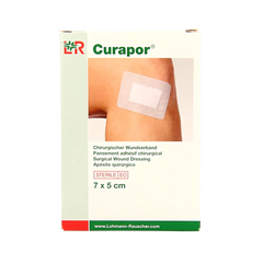 Curapor Wondpleister 7 x 5cm steriel 5 Stuks