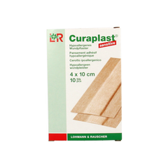 Curaplast Sensitive wondpleister 4 x 10cm 10.00 Stuks