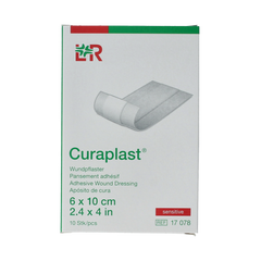 Curaplast Sensitive wondpleister 10cm x 6cm 10.00 Stuks