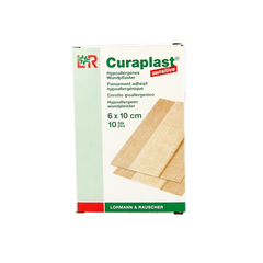 Curaplast Sensitive wondpleister 10cm x 6cm 10 Stuks