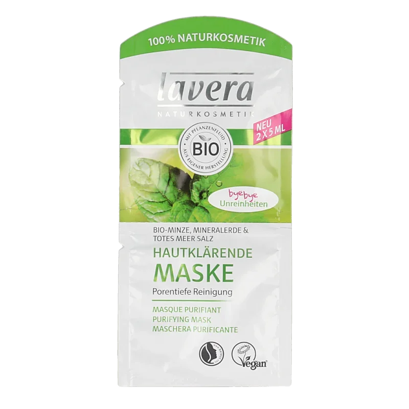 Lavera Purifying masker masque purifiant bio 10 Milliliter
